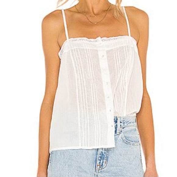 Revolve Shelia Cami Top in Ivory NILI LOTAN Women's XS EUC - Picture 1 of 7